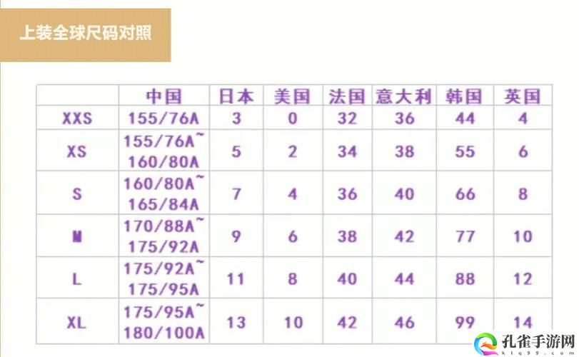 欧洲尺码日本尺码专线美国t