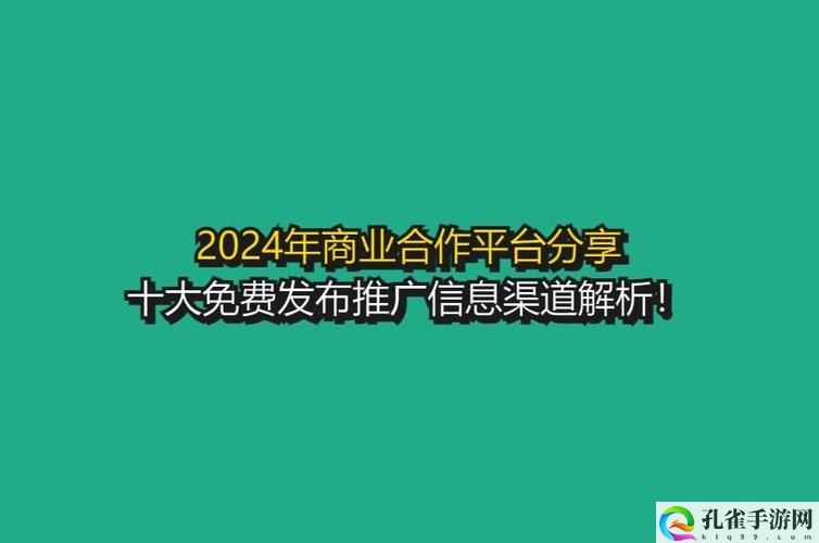 2024年十大免费网站推广入口