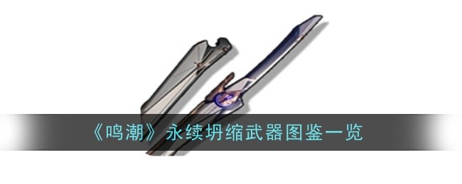 鸣潮永续坍缩武器图鉴一览 神秘任务解锁指南