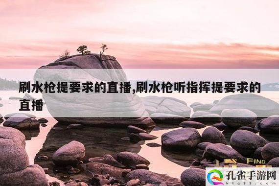 刷水枪提要求直播app大全