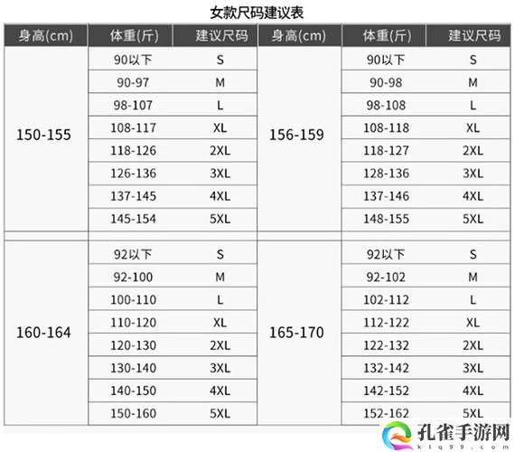 国产尺码和欧洲尺码表2022