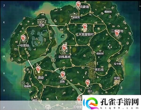 和平精英2024海岛信号枪刷新圣地全揭秘